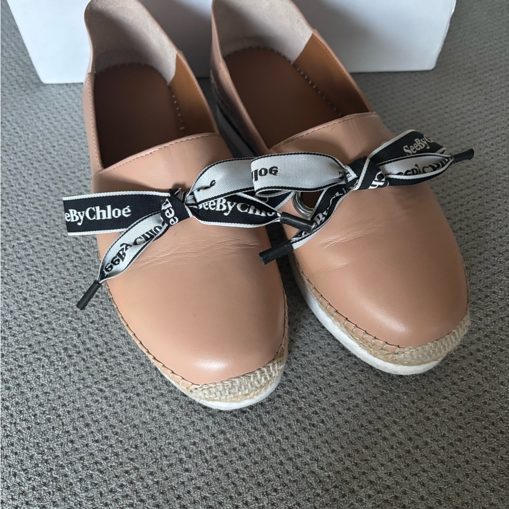 See By Chloe Tan Espadrille Loafers